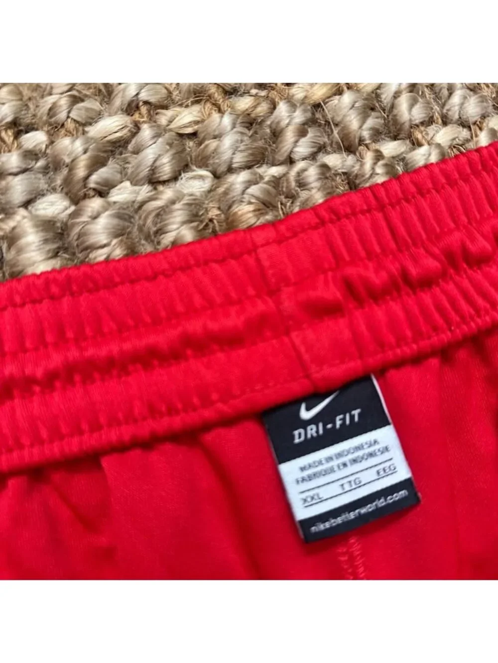 Nike Ohio State Buckeyes Track Pants Sweatpants Red Gray Swoosh Mens 2XL - XXL